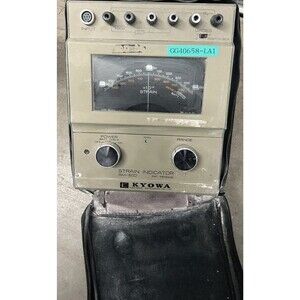 Kyowa SM-60D Strain Indicator Portable Strain Gauge Meter Japan W/ CaseUntested